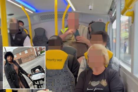 Mum left raging after she catches creep ‘filming her’ & ‘zooming in on her boobs’ as she feeds crying baby on the bus