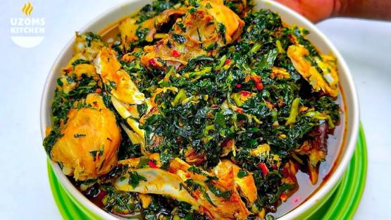 This Vegetable Soup Recipe from Uzoms Kitchen Goes Well with Any Swallow or Rice