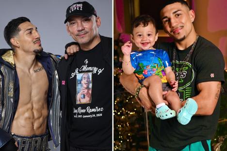 Teofimo Lopez ready to follow in his dad’s footsteps by one day training his son… despite their ‘rough’ experiences