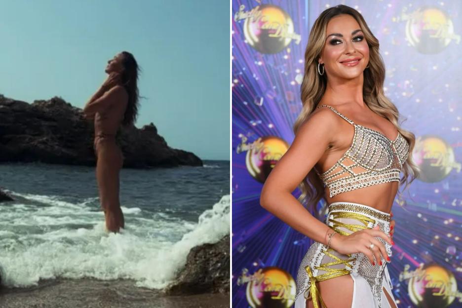 Strictly’s Luba Mushtuk strips topless and poses in thong bikini on holiday before 2025 show kicks off