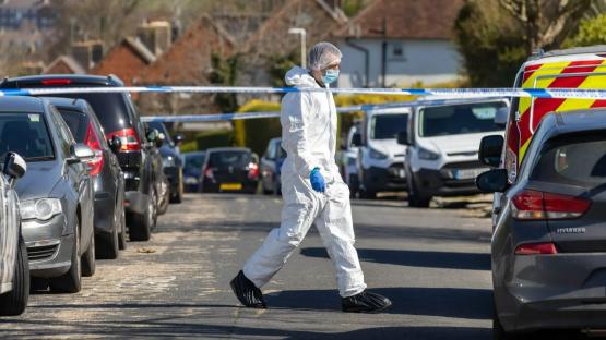 Terrified child screamed ‘no, stop, help!’ as dad, 57, stabbed to death while son, 10, & mum, 57, hurt in ‘rampage’