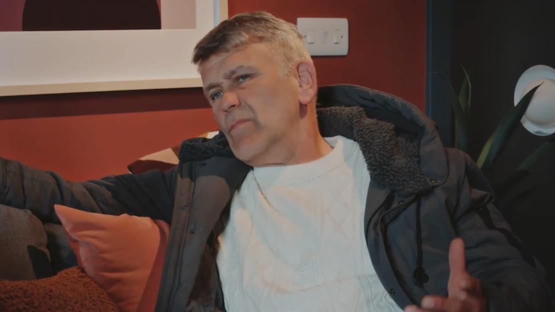 Paul on "MAFS" looking serious.