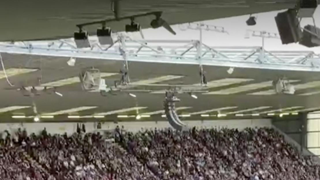 Premier League clash DELAYED by faulty floodlights as referee forced to stop play with crowd booing