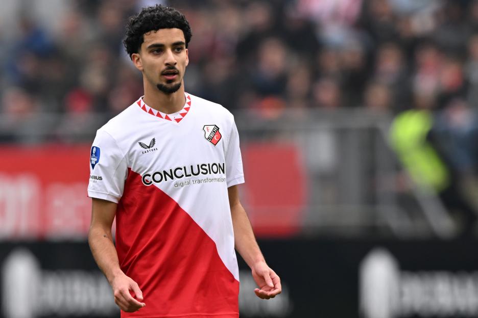 Zidane Iqbal of FC Utrecht in a soccer match.