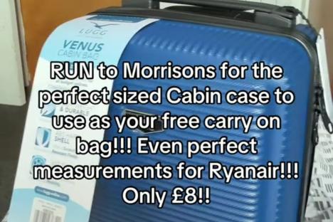 Shopper urges others to nab £8 Morrisons case perfect for Ryanair flights and a breeze to take through the airport