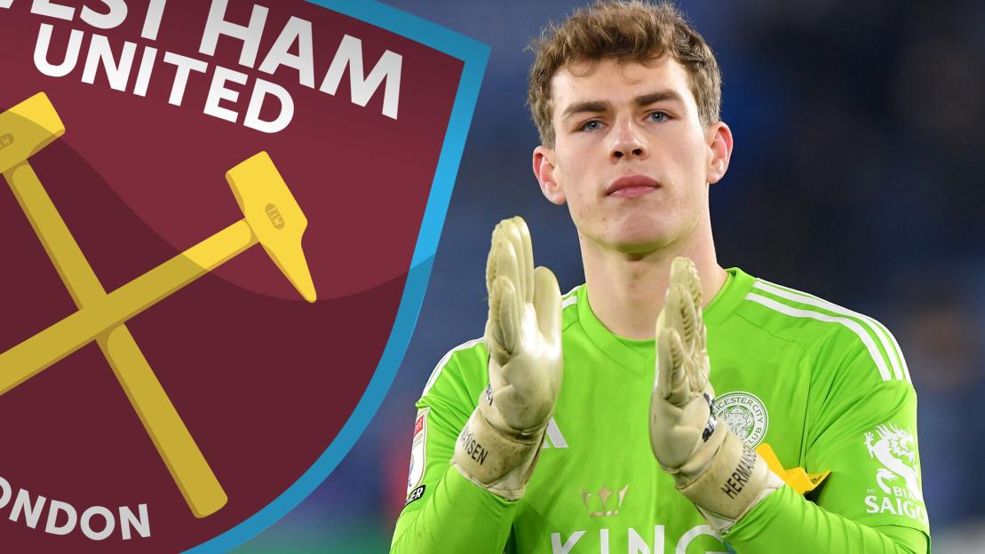 Man Utd face missing out to West Ham in Mads Hermansen transfer battle as Leicester keeper agrees personal terms