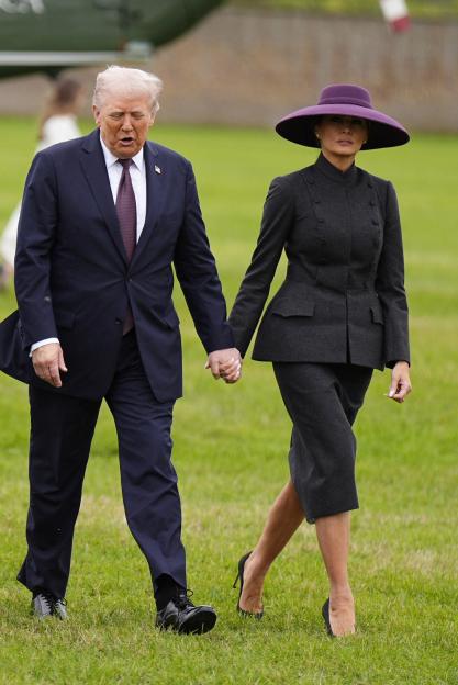 Melania dons bold hat to meet Kate & William as royal fans spot amazing detail in their outfits on Trump state visit