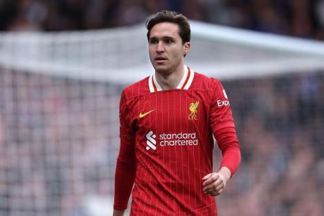 Federico Chiesa of Liverpool during a Premier League match.