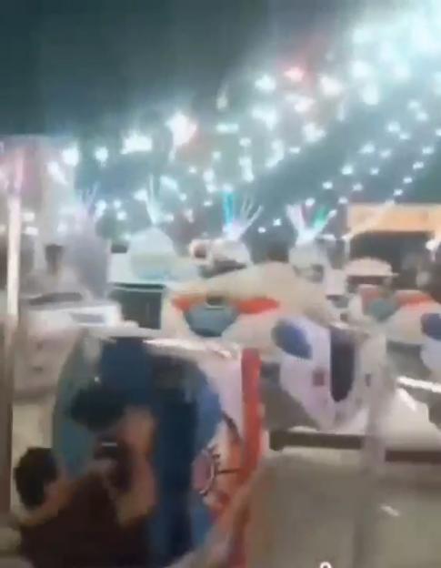 Terrifying Scene as Amusement Park Ride 'Break Dance' COLLAPSES, Crushing Fairgoer in Front of Shocked Crowd