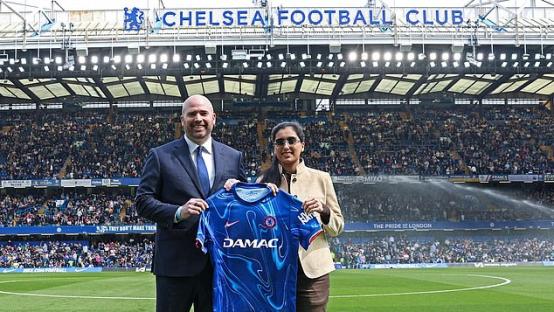 Chelsea reveal little-known company as their new shirt sponsor for just a MONTH - after 50 games without one... and the deal includes building ' football-themed' high-end flats in Dubai | Daily Mail