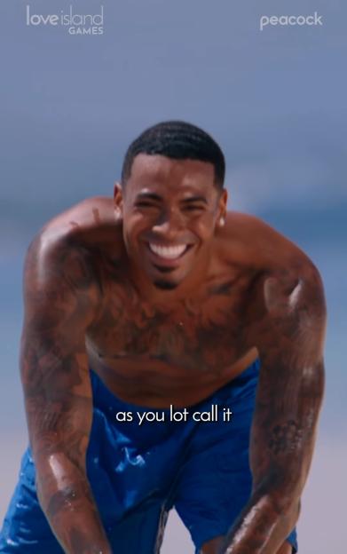 Tyrique Hyde from Love Island Games.