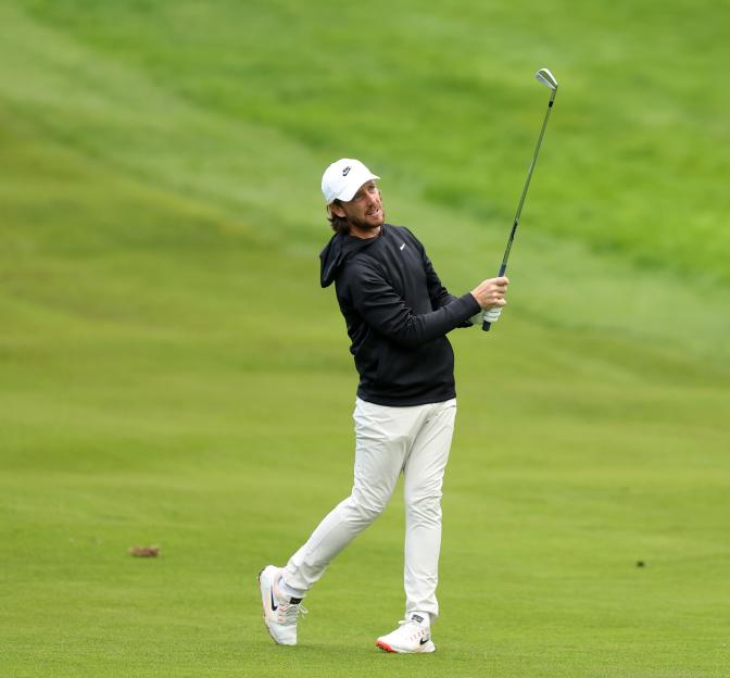 Tommy Fleetwood at the BMW PGA Championship.