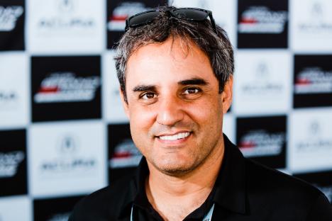 Portrait of Juan Pablo Montoya, IMSA Weathertech Series driver.