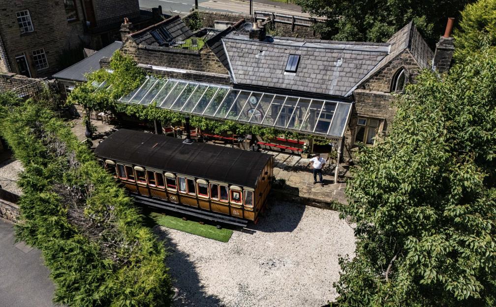 You can stay in a converted train carriage at a Victorian railway station that’s ‘better than a five star hotel’