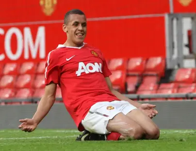 Ravel Morrison of Manchester United U18 celebrating a goal.