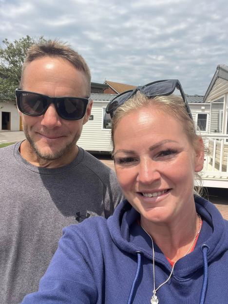 Photo of Lee Claydon and his wife Amanda.