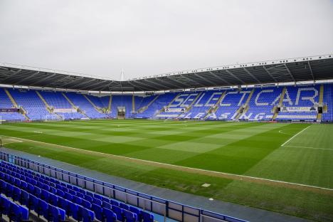 General view of the Select Car Leasing Stadium in Reading, England.