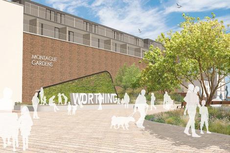 Regeneration project, , Montague Gardens in Montague Place, Worthing, , https://www.adur-worthing.gov.uk/montague-place-worthing/, , Final designs for the new green space, to be called Montague Gardens, have been agreed after input from residents, access groups, businesses and community groups., , The project forms part of the public realm regeneration programme within the current Worthing Growth Deal - a partnership between Adur & Worthing Councils and West Sussex County Council., ,