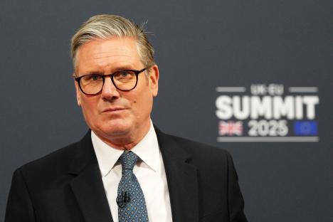 Keir Starmer at the UK-EU Summit 2025.