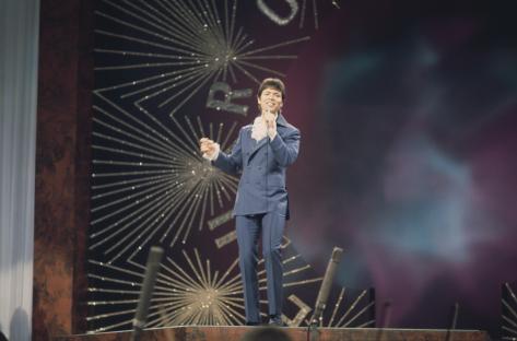 Cliff Richard performing at the Eurovision Song Contest.