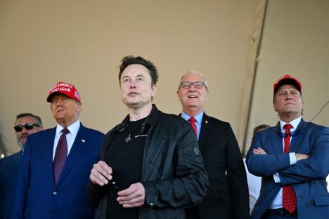 Elon Musk with Donald Trump and others.
