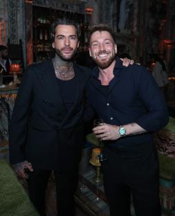 Pete Wicks and Sam Thompson at Olivia Attwood's birthday party.