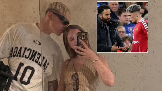 Alejandro Garnacho jets off to Rome with girlfriend as Saudis prepare to rescue outcast from Man Utd nightmare