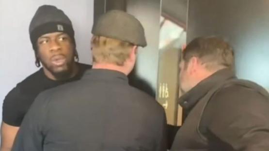 ‘Shut your f***ing mouth’ – David Adeleye & Jeamie TKV forced apart in explosive row ahead of Joe Joyce undercard fight