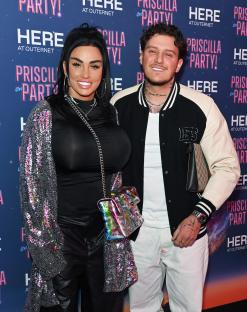 Katie Price and JJ Slater at the press night of Priscilla Queen of the Desert.