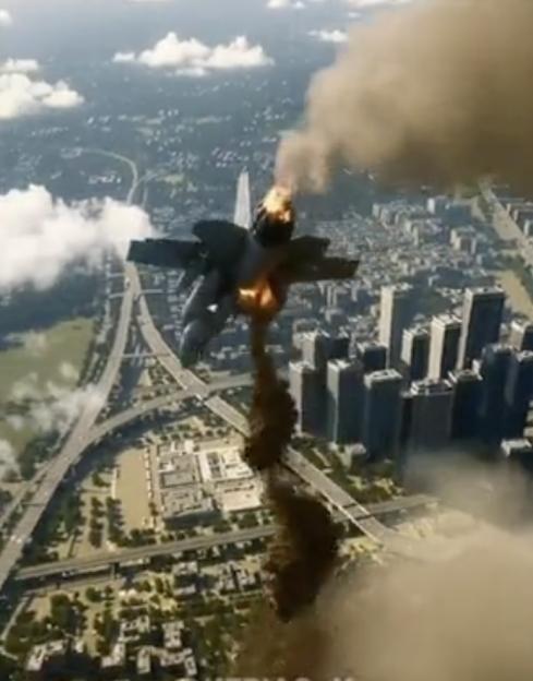 Trump flying jet