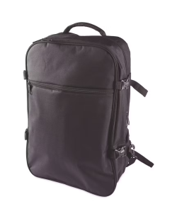 Black backpack.