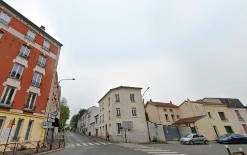 Street scene in Montreuil, France.