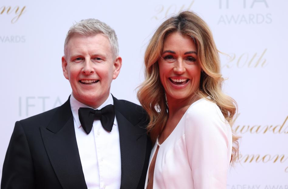 Patrick Kielty and Cat Deeley at the IFTA Awards.