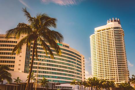 The Fontainebleau Hotel in Miami Beach, Florida.