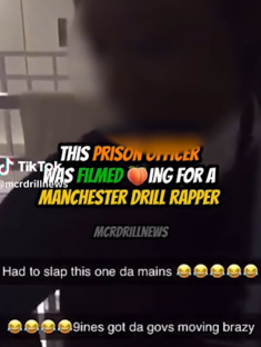 Video of a prison officer caught on camera.