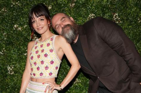Lily Allen and David Harbour at the 17th annual Chanel Tribeca Festival Artists Dinner.