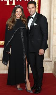Kelly Brook and Jeremy Parisi at the Gladiator II premiere.