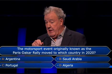 Who Wants to be a Millionaire contestant struggles with motorsport question – but could you get it right?