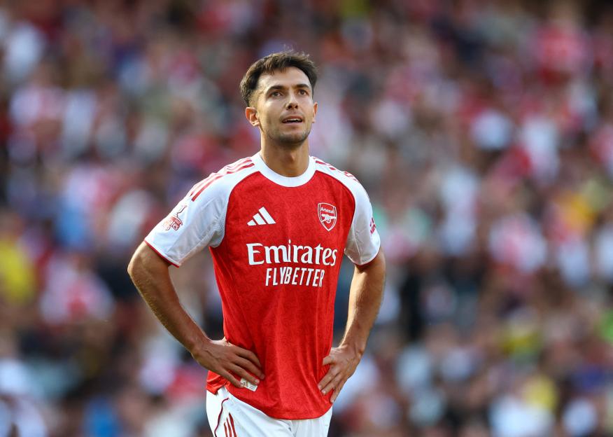 Arsenal's Martin Zubimendi at Emirates Stadium.