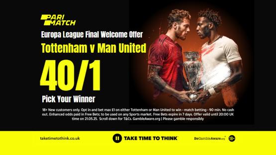 Tottenham vs Man Utd – Europa League final: Get huge 40/1 for either side to win in 90 mins with Parimatch
