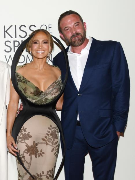 Jennifer Lopez and Ben Affleck at the "Kiss of the Spider Woman" New York Screening.
