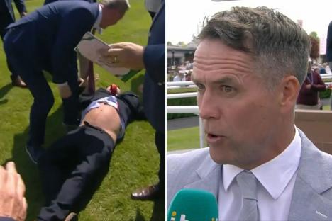 Raucous scenes at the races as Michael Owen runs riot and bookies duck for cover on Ladies Day at Chester