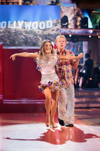 Jowita Przystal and Ross King dancing during a dress rehearsal for Strictly Come Dancing.