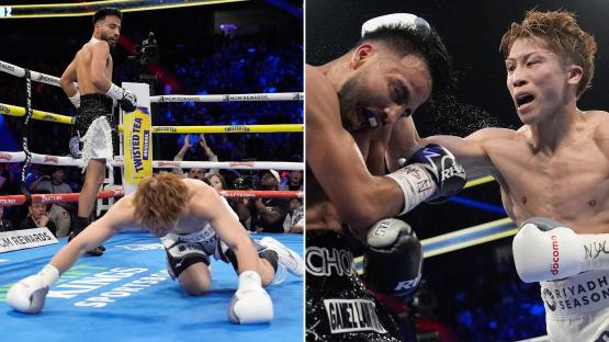 Shock moment Naoya Inoue is DROPPED by brutal left hook before pound-for-pound great comes back to win fight