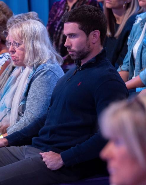 Ryan Mahoney in the audience of the Loose Women TV show.