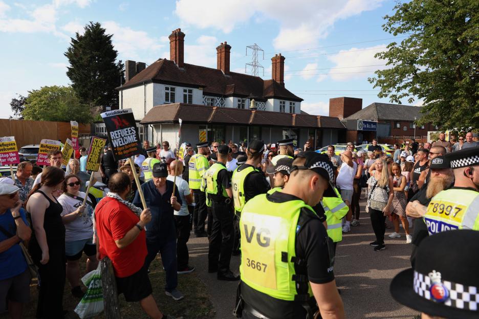 Asylum seeker ‘sexually assaulted’ girl days after arriving in UK on small boat sparking protest outside migrant hotel