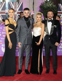 Emily Andre, Peter Andre, Princess Andre, and Junior Andre at the Pride of Britain Awards.