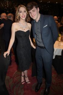 Katherine Ryan and Alex Edelman at the Mel Brooks BFI Fellowship Dinner.