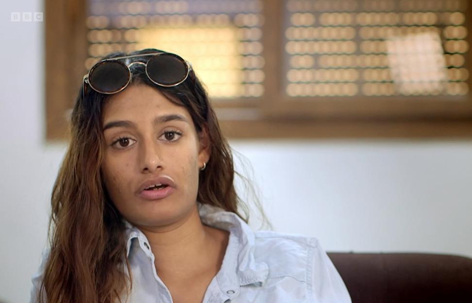 Shamima Begum in an interview from "The Shamima Begum Story."