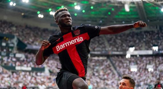 Bundesliga: Xhaka lavishes praise on Leverkusen teammate Boniface